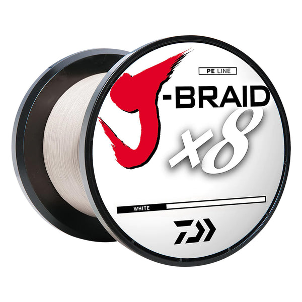 Daiwa J-BRAID x8 Braided Line - 50 lbs - 300 yds - White [JB8U50-300WH]