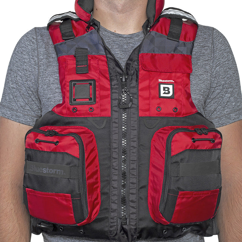 Bluestorm Classic Adult Fishing Life Jacket - Nitro Red - S/M [BS-70B-RED-S/M]