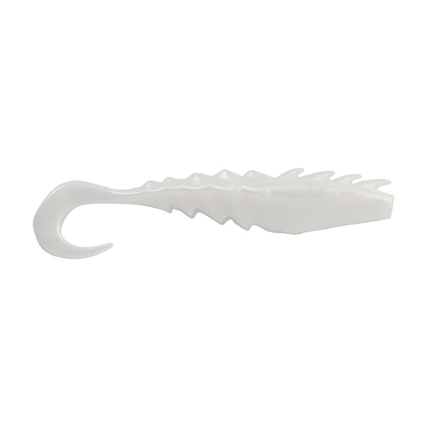 Berkley Gulp! Saltwater Nemesis Prawn Curl Tail - 4" - Pearl White GSNPCT4-PW [1551576]