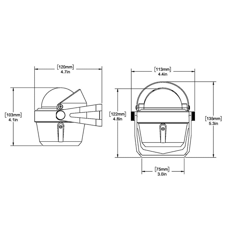 Ritchie RA-91 RitchieAngler Compass - Bracket Mount - Gray [RA-91]