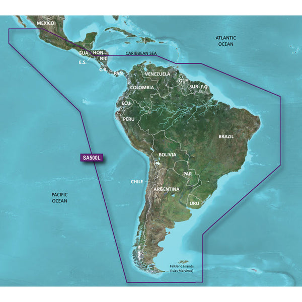 Garmin BlueChart g3 HD - HXSA600X - South America - microSD/SD [010-C1067-20]