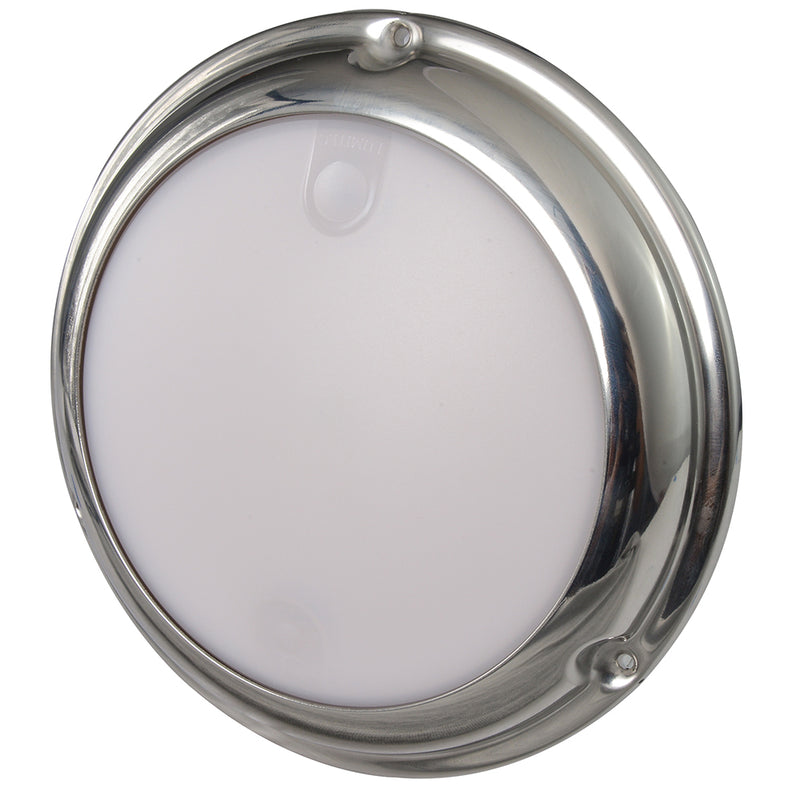 Lumitec TouchDome - Dome Light - Polished SS Finish - 2-Color White/Red Dimming [101098]