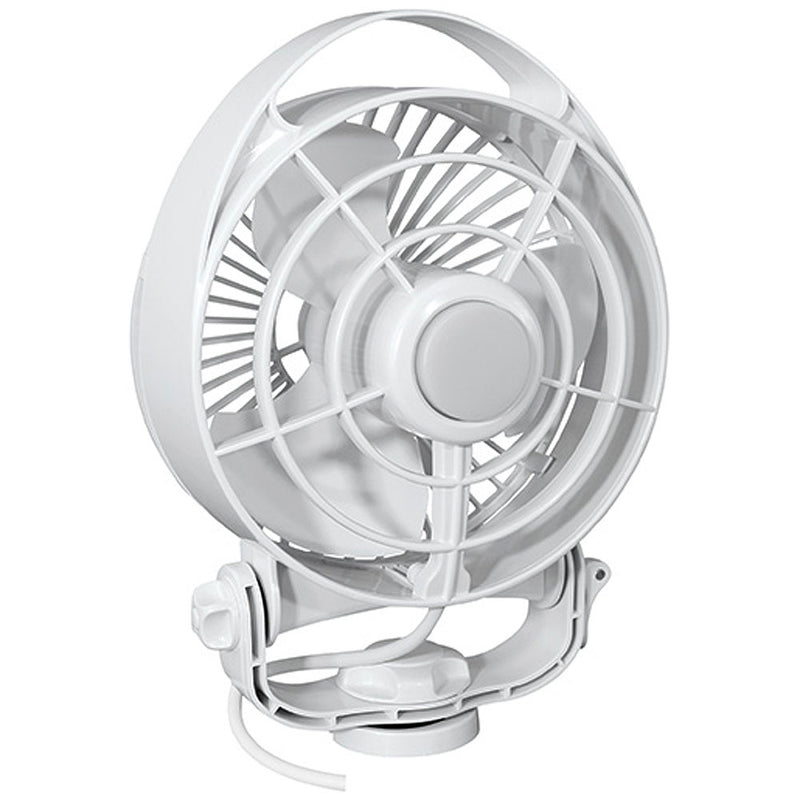 SEEKR by Caframo Maestro 12V 3-Speed 6" Marine Fan w/LED Light - White [7482CAWBX]