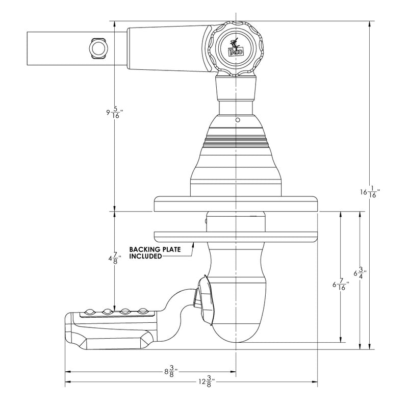 TACO Grand Slam 400 Outrigger Top Mount - Pair [GS-400]