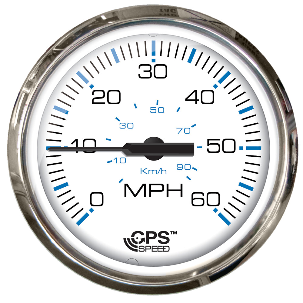 Faria Chesapeake White SS 4 Studded Speedometer 60MPH GPS 33839