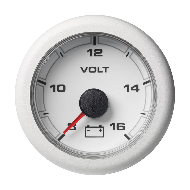 Veratron 52MM (2-1/16") OceanLink Battery Voltage Gauge - 8 to 16V - White Dial  Bezel [A2C1066110001]