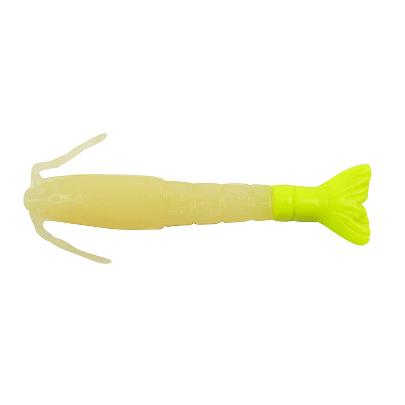 Berkley Gulp! Saltwater Shrimp - 3" - Glow/Chartreuse [1240004]